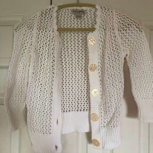 Vintage Crochet White Cardigan